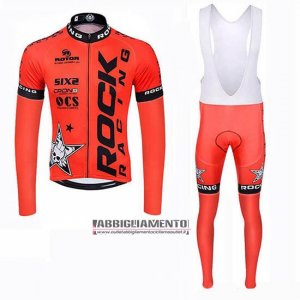 Abbigliamento Rock Racing SIDI 2019 Manica Lunga e Calzamaglia Con Bretelle Arancione