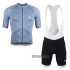 Abbigliamento Ryzon 2020 Manica Corta e Pantaloncino Con Bretelle Celeste