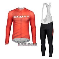 Abbigliamento Scott 2020 Manica Lunga e Calzamaglia Con Bretelle Rosso