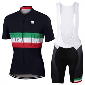 Abbigliamento Sportful 2017 Manica Corta e Pantaloncino Con Bretelle nero