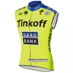 Gilet Antivento SaxoBank Giallo E Blu 2015