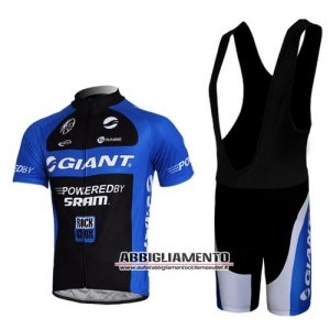 Abbigliamento Giant 2011 Manica Corta E Pantaloncino Con Bretelle Nero E Blu