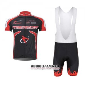 Abbigliamento Merida 2014 Manica Corta E Pantaloncino Con Bretelle Nero E Rosso