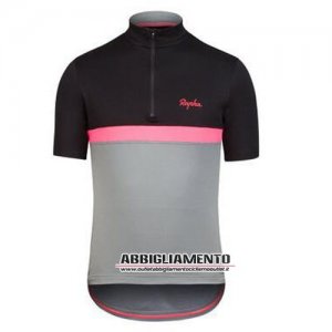 Abbigliamento Rapha 2016 Manica Corta E Pantaloncino Con Bretelle Nero E Rosso