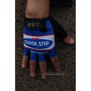 2020 Quick Step Guanti Corti Ciclismo Blu