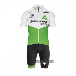 Abbigliamento Dimension Data 2019 Manica Corta e Pantaloncino Con Bretelle Verde Bianco