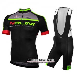 Abbigliamento Nalini 2015 Manica Corta E Pantaloncino Con Bretelle Nero E Verde