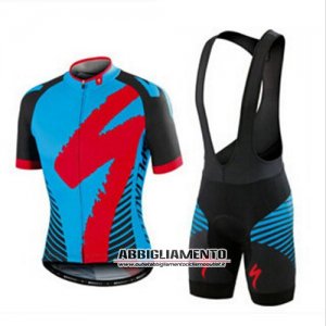 Abbigliamento Specialized 2016 Manica Corta E Pantaloncino Con Bretelle Nero E Blu