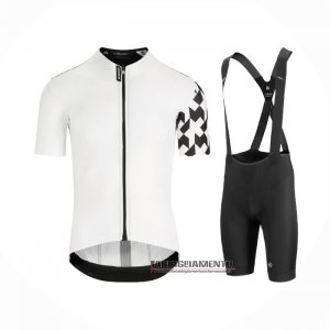 Abbigliamento Assos Manica Corta e Pantaloncino Con Bretelle 2021 Bianco Nero