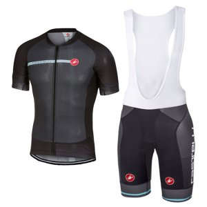 Abbigliamento Castelli 2017 Manica Corta e Pantaloncino Con Bretelle chiaro nero