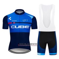 Abbigliamento Cube 2019 Manica Corta e Pantaloncino Con Bretelle Blu Blu Scuro