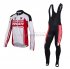 Abbigliamento Ducati 2016 Manica Lunga E Calza Abbigliamento Con Bretelle bianco e rosso