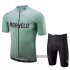 Abbigliamento Morvelo 2020 Manica Corta e Pantaloncino Con Bretelle Verde