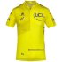 Abbigliamento Tour de France 2020 Manica Corta e Pantaloncino Con Bretelle Giallo(2)