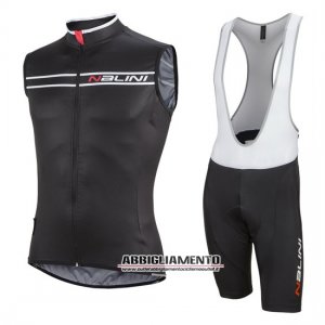 Gilet antivento Nalini 2016 Nero E Bianco