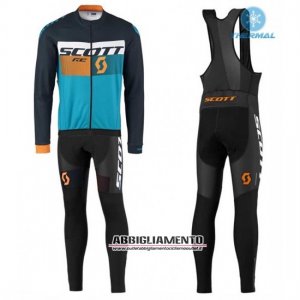 Abbigliamento Scott 2016 Manica Lunga E Calzamaglia Con Bretelle Nero E Blu