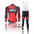 Abbigliamento Bmc 2013 Manica Lunga E Calza Abbigliamento Con Bretelle Nero E Rosso