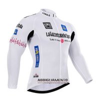 Abbigliamento Giro d'Italia 2015 Manica Lunga E Calza Abbigliamento Con Bretelle Bianco