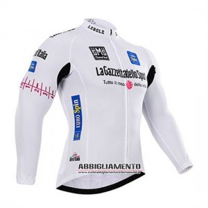 Abbigliamento Giro d\'Italia 2015 Manica Lunga E Calza Abbigliamento Con Bretelle Bianco