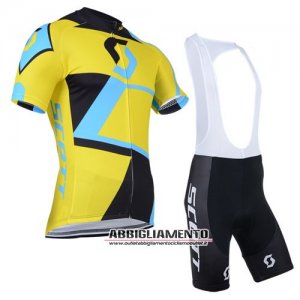 Abbigliamento Scott 2014 Manica Corta E Pantaloncino Con Bretelle Nero E Giallo