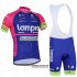 Abbigliamento Lampre 2016 Manica Corta E Pantaloncino Con Bretelle Blu E Fuxia