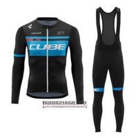 Abbigliamento Cube 2020 Manica Lunga e Calzamaglia Con Bretelle Blu Nero