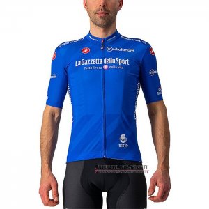 Abbigliamento Giro d\'Italia Manica Corta e Pantaloncino Con Bretelle 2021 Blu