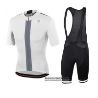 Abbigliamento Sportful Manica Corta e Pantaloncino Con Bretelle 2020 Bianco