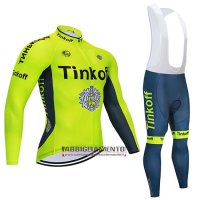 Abbigliamento Tinkoff 2020 Manica Lunga e Calzamaglia Con Bretelle Giallo