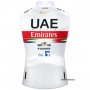 Gilet Antivento UAE 2021 Bianco Rosso