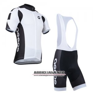 Abbigliamento Assos 2014 Manica Corta E Pantaloncino Con Bretelle Nero E Bianco