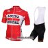 2016 Abbigliamento Lotto Soudal Manica Corta E Pantaloncino Con Bretelle Bianco E Rosso