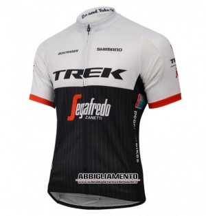 Abbigliamento Trek Factory 2016 Manica Corta E Pantaloncino Con Bretelle Bianco E Nero