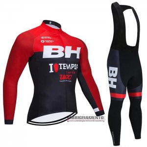 Abbigliamento BH Templo 2021 Manica Lunga e Calzamaglia Con Bretelle Rosso Nero