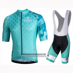 Abbigliamento Bianchi Mtx 2019 Manica Corta e Pantaloncino Con Bretelle Verde