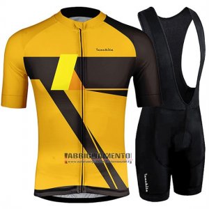 Abbigliamento Runchita 2019 Manica Corta e Pantaloncino Con Bretelle Giallo Nero