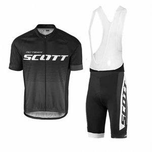 Abbigliamento Scott 2017 Manica Corta e Pantaloncino Con Bretelle nero