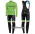 Abbigliamento Cannondale Garmin 2016 Manica Lunga E Calzamaglia Con Bretelle Nero E Verde