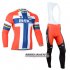 Abbigliamento Bmc 2014 Manica Corta E Pantaloncino Con Bretelle Arancione E Blu