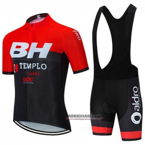 Abbigliamento BH Templo 2020 Manica Corta e Pantaloncino Con Bretelle Rosso Nero Bianco