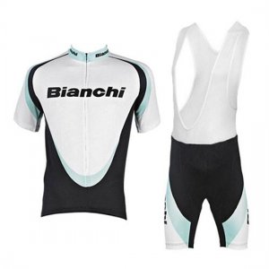 Abbigliamento Bianchi 2017 Manica Corta e Pantaloncino Con Bretelle bianco