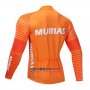 Abbigliamento Euskadi Murias 2020 Manica Lunga e Calzamaglia Con Bretelle Arancione