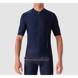 Abbigliamento La Passione 2019 Manica Corta e Pantaloncino Con Bretelle Blu Bianco