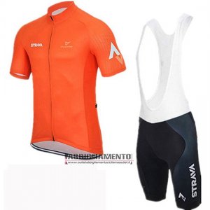 Abbigliamento Rally 2019 Manica Corta e Pantaloncino Con Bretelle Arancione