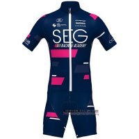 Abbigliamento SEG Racing Academy Manica Corta e Pantaloncino Con Bretelle 2021 Spento Blu