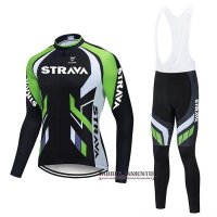 Abbigliamento STRAVA 2021 Manica Lunga e Calzamaglia Con Bretelle Nero Verde