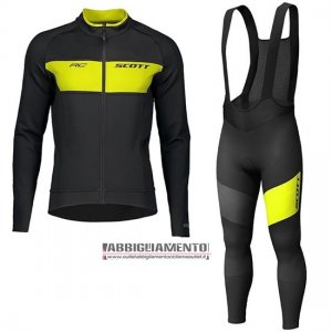 Abbigliamento Scott Rc Ff 2019 Manica Lunga e Calzamaglia Con Bretelle Giallo Nero