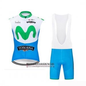 Gilet Antivento Movistar 2019 Bianco Blu Verde