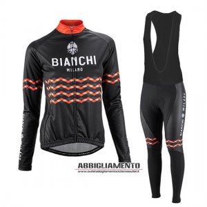 Donne Abbigliamento Bianchi 2016 Manica Lunga E Calzamaglia Con Bretelle Nero E Arancione