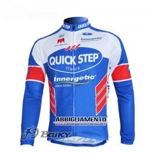 Abbigliamento Etixx Quickstep 2011 Manica Lunga E Calza Abbigliamento Con Bretelle Celeste E Bianco